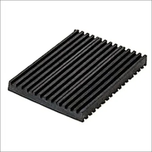 Anti Vibration Rubber Pad - Rubber, 8 X 8 Inch, Black | Rigid Hardness, High Quality For Industrial Applications