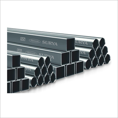 Surya Rectangle And Round Pipe - Steel, Various Sizes | Structure Application, Round Shape, Manual Polish Surface Finish