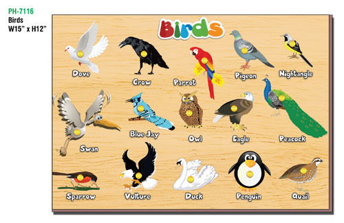 Birds (Educational Wooden Tray)
