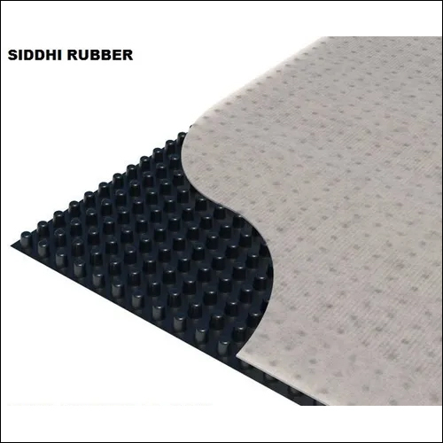 Black & White Siddhi Hdpe Drain Board With Geotextile Fabric