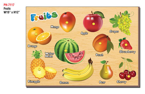 Fruits (Educational Wooden Tray