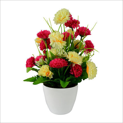 White Fiber Plant Pot