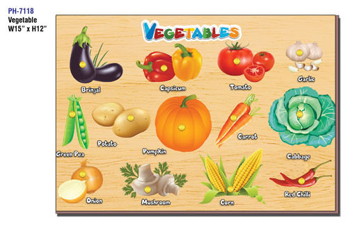 Vegetable (Educational Wooden Tray)