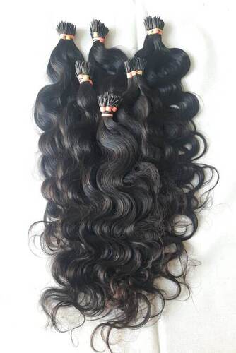 Wavy Remy I Tip Hair Extensions