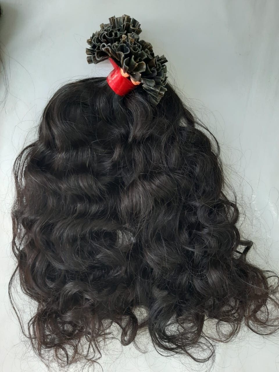 Wavy Remy I Tip Hair Extensions