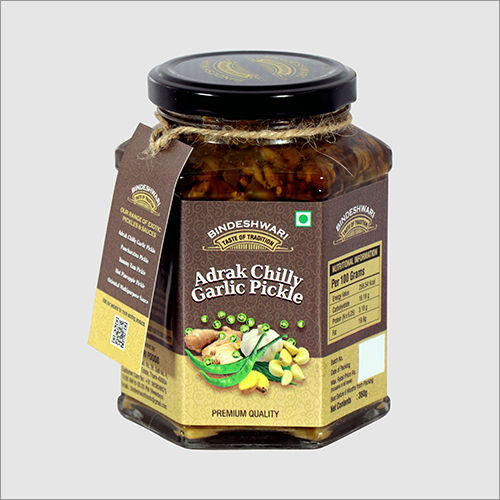 Healthy 350 Gm Ginger Chilli Garlic Pickle