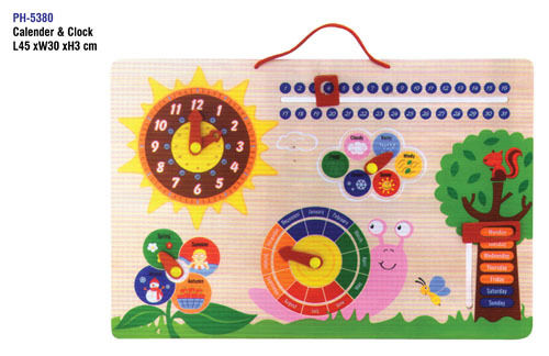 Calendar and Clock (Educational Wooden Tray Set)