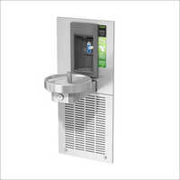 Silver Steel Water Drinking Fountain