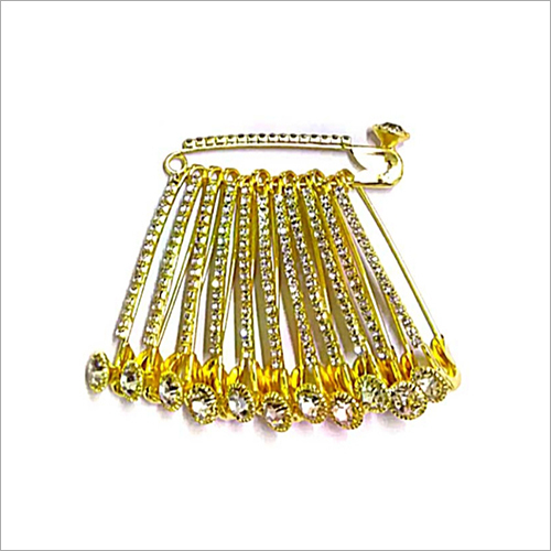 Setting Stone Diamond Saree Pins