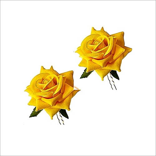 Yellow Flower Hair U Pin