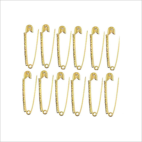 White Stone Saree Safety Pin