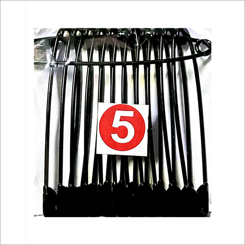 Large Black Coated Safety Pins