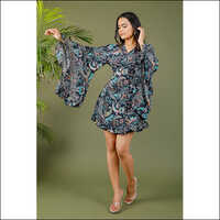 Frill Wrap Dress