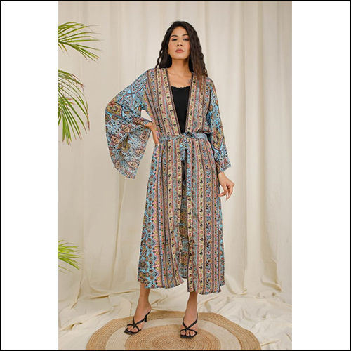 Washable Long Kimono