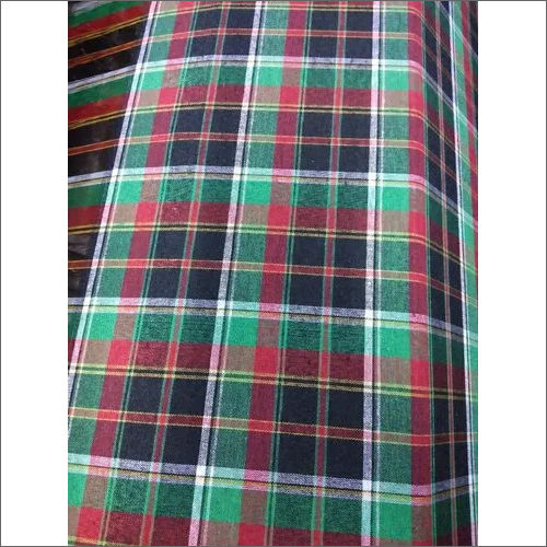 Polly Cotton Check Mattress Fabric