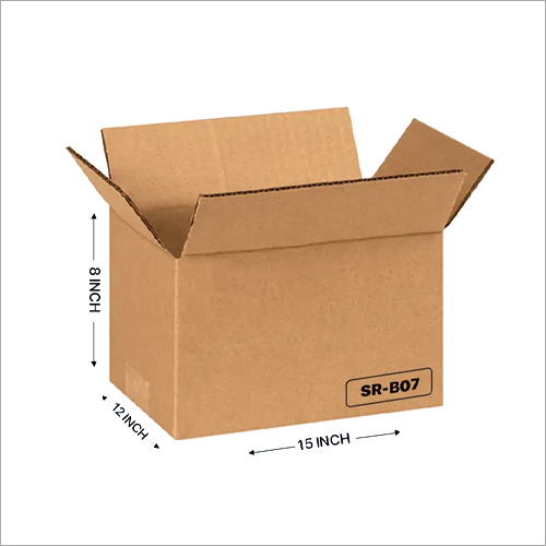 Corrugated Box - Different Sizes Available, Matte Lamination Finish, Rectangular Shape, 2-Year Warranty