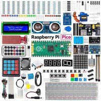Raspberry Pi Pico Ultimate Kit - Multi-color, 320+ Components, 113 Online Projects | Supports 3 Programming Languages, Includes Esp8266 Module