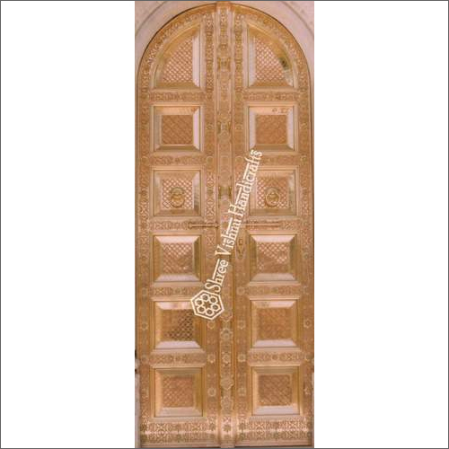 Brass and Copper Metal Temple Door