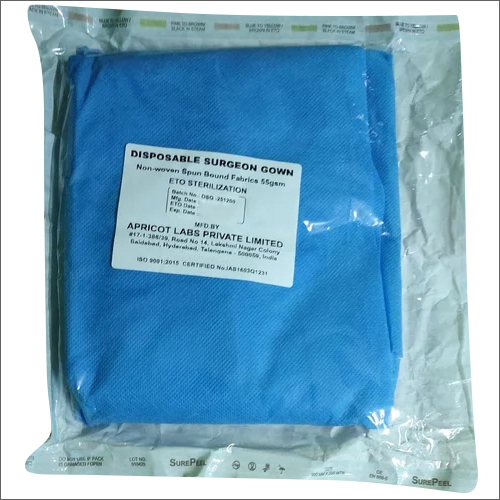 Blue Sterile Disposable Surgeon Gown