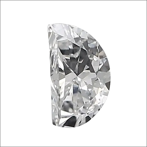 Transparent Half Moon Shape Diamond Ideal