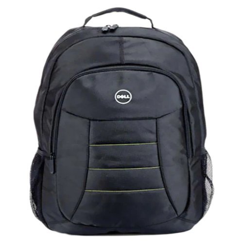 Laptop Bag - Polyester Material, 15-Inch Size, Black Color - Reflective Front Panel, Spacious for Daily Essentials, Zippered Front Pocket, Side Pockets for Bottle and Umbrella
