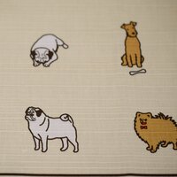 50cm Cotton Furoshiki - Dog Pattern