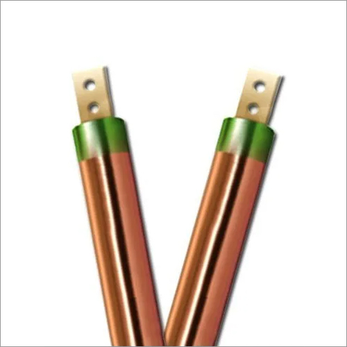 Copper Earthing Electrode - Pure Copper Golden Color Polished Finish | Industrial Application Electric Function Warranty Included