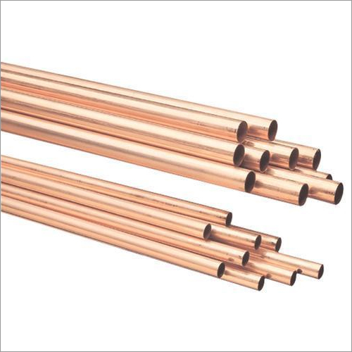 Round Copper Pipe - Seamless, Round Shape | Brown Manual Polish Finish, Ideal for Construction Applications