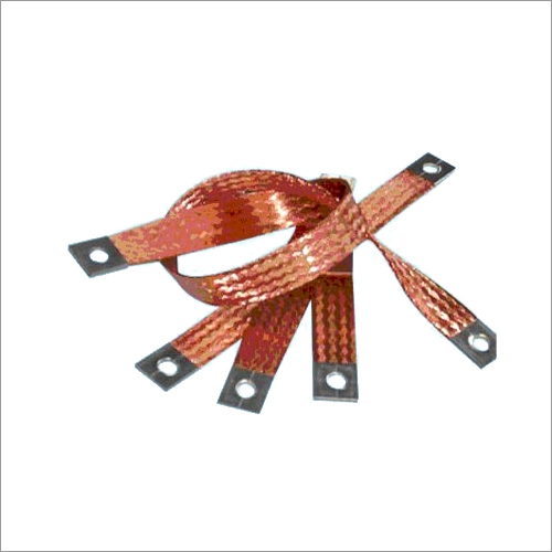 Industrial Copper Flexible Strip - Alloy Flat Shape Polished Finish | Golden Color Suitable for Heat Exchangers Grounding & Shock Absorption