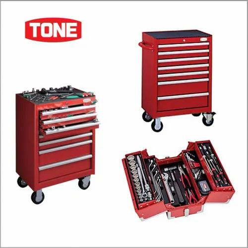 Red Tool Cabinet Set Tone Japan