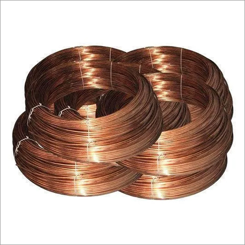 Pure Copper Earthing Wire - Round Shape Golden Color Industrial Grade | Alloy Composition Polished Surface Finish
