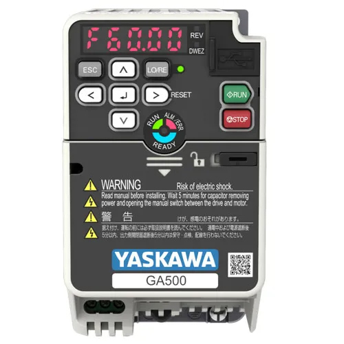 Ga 500 Yaskawa Versatile Compact Ac Drive Output: Single Ph 200V Class : 200 To 240Vac/Three Ph 200V Class : 200 To 240Vac/Three Ph 400V Class : 380V