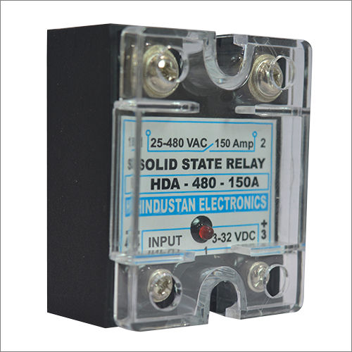 Black 150 Amp Dc To Ac Solid State Relay