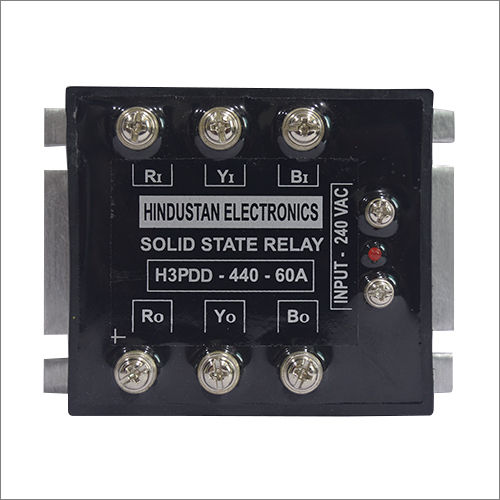 Black H3Pdd 440 60A Solid State Relay