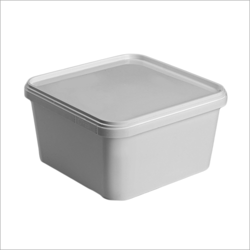1 kg Plastic Square Container plain
