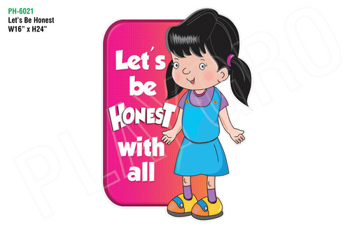 Let's Be Honest-Educational Wall Cutout