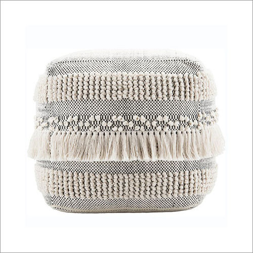 Designer Braided Poufs