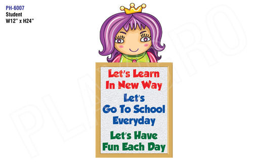 Student-Educational Wall Cutout