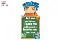 Student-educational Wall Mountable Wall Cutout - Age Group: Children / Students
