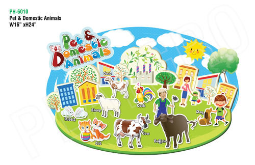 Pet and Domestic Animals-Educational Wall Cutout