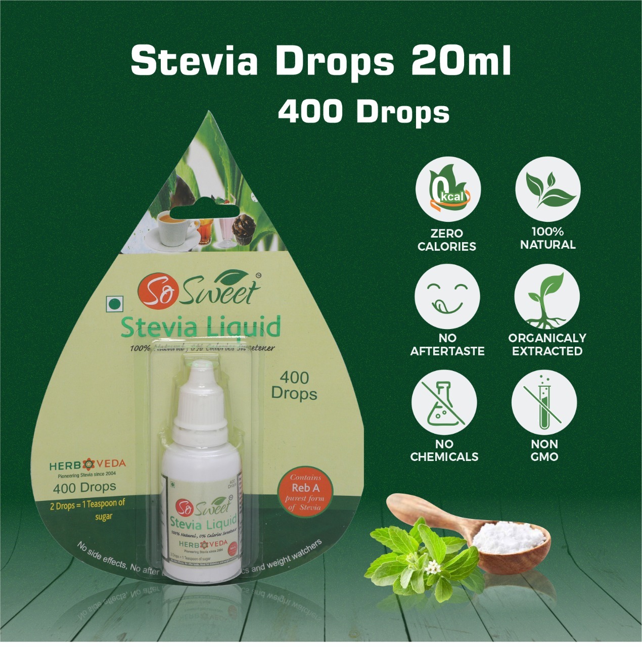So Sweet Stevia 20 ml Liquid Sweetener