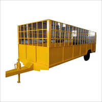 Low Bed Trailer - Mild Steel, Customized Dimensions For 20 Ton Max Payload | Ideal For Industrial And Storage Use, Supportive Design Against Bed-related Falls