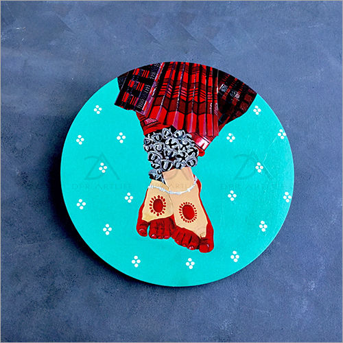 Odissi Dancers Footwork Wall Decor Plate