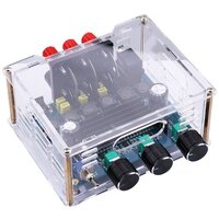 Blue 2.1 Channel Audio Stereo Amplifier Subwoofer Board  2x50w 1x100w Sub Output Super Bass Power Amplifier Module With Case