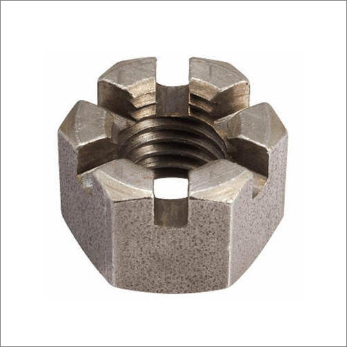 Mild Steel Hexagon Slotted Castle Nuts Size: Any