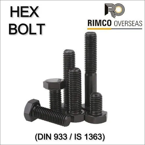 Black High Tensile Grade 88 Hex Bolt At Best Price In Mumbai Rimco Overseas 