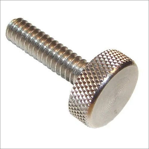 White Stainless Steel Knurled Thumb Screws