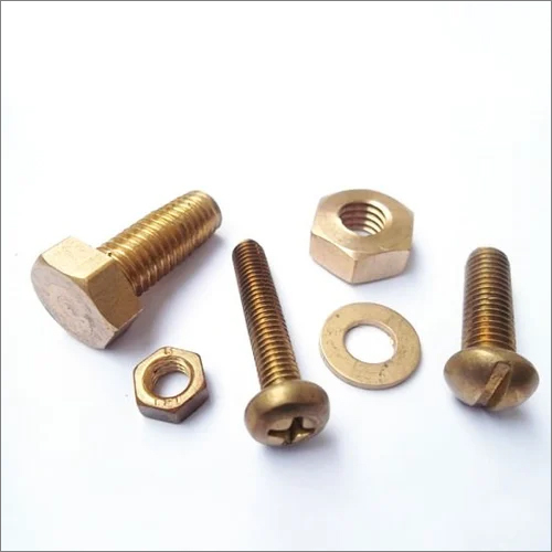 Copper Hex Bolt With Nut