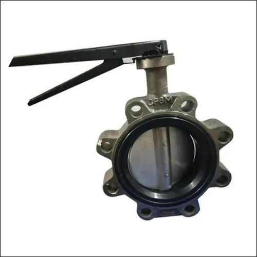 Silver 150Mm Mesco Wafer Check Butterfly Valve