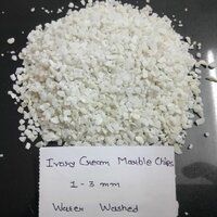 Ivory Cream color crushed marble chips for marble wall cladding crushed stone aggregate